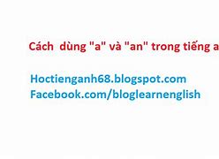 Cách Điền A/An